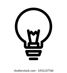 light bulb icon or logo isolated sign symbol vector illustration - high quality black style vector icons

