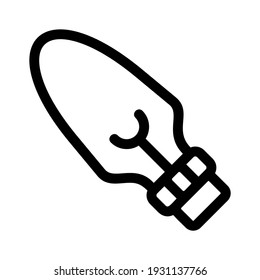 light bulb icon or logo isolated sign symbol vector illustration - high quality black style vector icons
