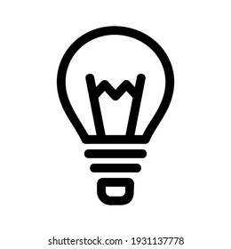light bulb icon or logo isolated sign symbol vector illustration - high quality black style vector icons
