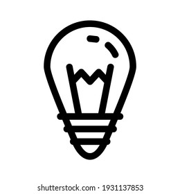 light bulb icon or logo isolated sign symbol vector illustration - high quality black style vector icons
