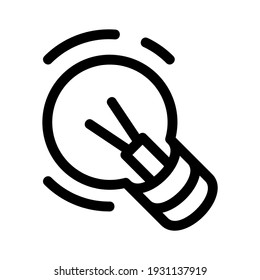 light bulb icon or logo isolated sign symbol vector illustration - high quality black style vector icons

