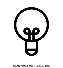 light bulb icon or logo isolated sign symbol vector illustration - high quality black style vector icons
