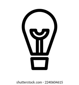 light bulb icon or logo isolated sign symbol vector illustration - high quality black style vector icons
