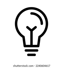 light bulb icon or logo isolated sign symbol vector illustration - high quality black style vector icons
