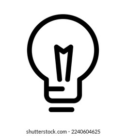 light bulb icon or logo isolated sign symbol vector illustration - high quality black style vector icons
