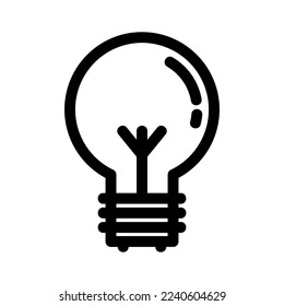 light bulb icon or logo isolated sign symbol vector illustration - high quality black style vector icons
