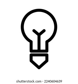 light bulb icon or logo isolated sign symbol vector illustration - high quality black style vector icons
