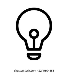 light bulb icon or logo isolated sign symbol vector illustration - high quality black style vector icons
