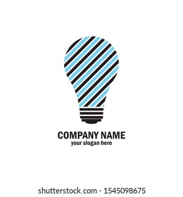 Light bulb icon, logo vector design template
