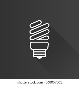 Light bulb icon in Metro user interface color style. light environment friendly