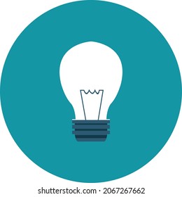 light bulb icon. new idea symbol isolated on grey background
