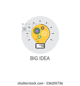 Light Bulb Icon New Idea Business Concept Vector Illustration