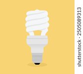 Light bulb icon on light background. Idea symbol. Electric lamp, light, innovation, solution, creative