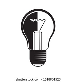 Light bulb icon on white isolated background. Vector image. esp 10