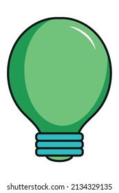 icono de la bombilla de luz sobre fondo blanco