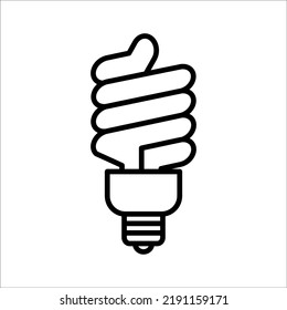 light bulb icon on white background