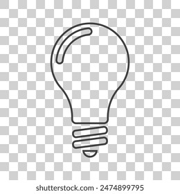 light bulb icon on white background.