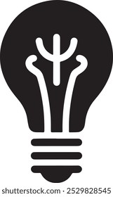 Ícone de lâmpada na cor branca. Ícone de vetor de linha. Sinal de lâmpada em estilo plano. Luz de iluminação em preto. Lâmpada como solução de sinais. ícone do vetor da lâmpada.
