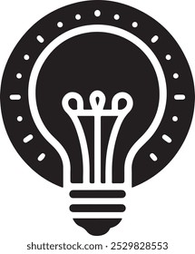 Light bulb icon on white. Line vector icon. Light bulb sign in flat style. Lighting lamp in black. Light bulb as sign solution. bulb vector icon.