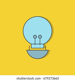light bulb icon on yellow background