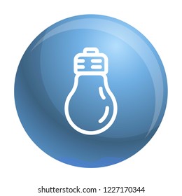 Light bulb icon. Outline light bulb vector icon for web design isolated on white background