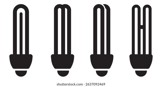 Light Bulb icon set, Idea icon symbol vector. EPS 10.