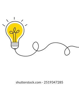 Conjunto de ícones de lâmpada de luz. ilustração vetorial de lâmpada Ideal para ideias, inovação e soluções. Inclui Contorno, Estilos Planos e 3D. Símbolos de lâmpada elétrica para criatividade e conceitos de pensamento