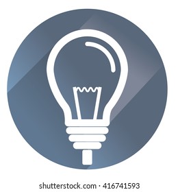 Light bulb icon with shadow.