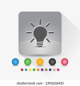 Light bulb icon sign app vector illustration.