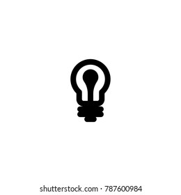 light bulb icon. sign design