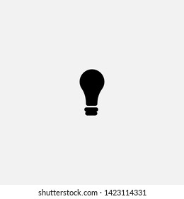 light bulb icon sign signifier vector