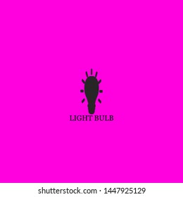 light bulb icon sign signifier vector