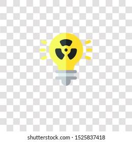 light bulb icon sign and symbol. light bulb color icon for website design and mobile app development. Simple Element from nuclear energy collection for mobile concept and web apps icon.