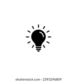 Light bulb icon, Light bulb sign vector for web site Computer and mobile app