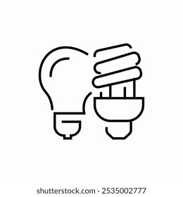 Vector de signo de icono de bombilla