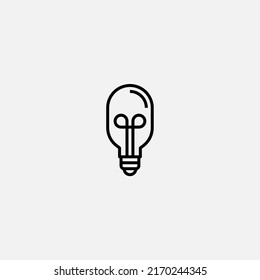 Light bulb icon sign vector,Symbol, logo illustration for web and mobile