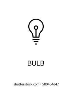 Light bulb icon. Single high quality outline symbol for web design or mobile app. Thin line sign for design logo. Black outline pictogram on white background