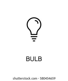 Light Bulb Icon. Single High Quality Outline Symbol For Web Design Or Mobile App. Thin Line Sign For Design Logo. Black Outline Pictogram On White Background