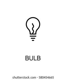 Light bulb icon. Single high quality outline symbol for web design or mobile app. Thin line sign for design logo. Black outline pictogram on white background