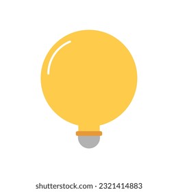 Light bulb icon. Solution, idea symbol. Vector illustration. stock image.
