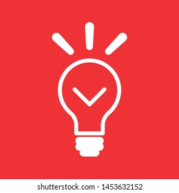 Light Bulb icon, stock vector illustration, EPS10.