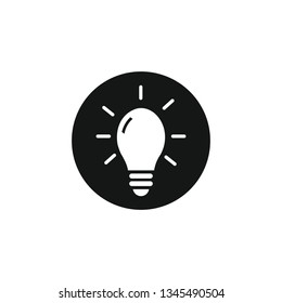 Light bulb icon symbol