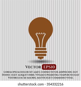 Light bulb icon or symbol