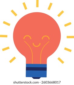 Light bulb icon symbol. Creative idea and inspiration concept sign vector illustration