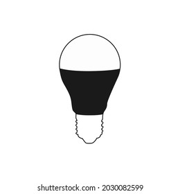diseño de símbolo o icono de la bombilla de luz