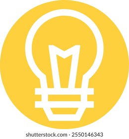 Light bulb icon. Symbol of idea.

