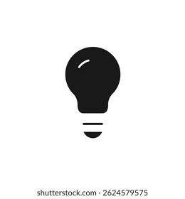 light bulb icon. light bulb Symbol sign for mobile concept and web design. Vector icon, Logo illustration, Vector graphics