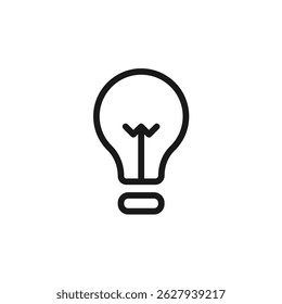 light bulb icon. light bulb Symbol sign for mobile concept and web design. Vector icon, Logo illustration, Vector graphics