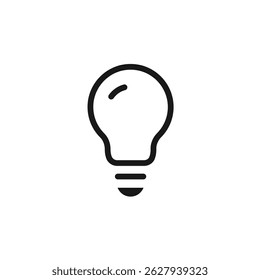 light bulb icon. light bulb Symbol sign for mobile concept and web design. Vector icon, Logo illustration, Vector graphics