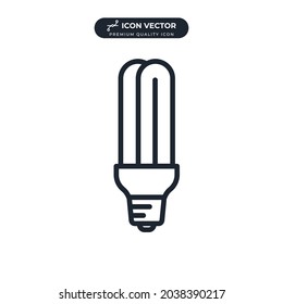 Light Bulb icon symbol template for graphic and web design collection logo vector illustration